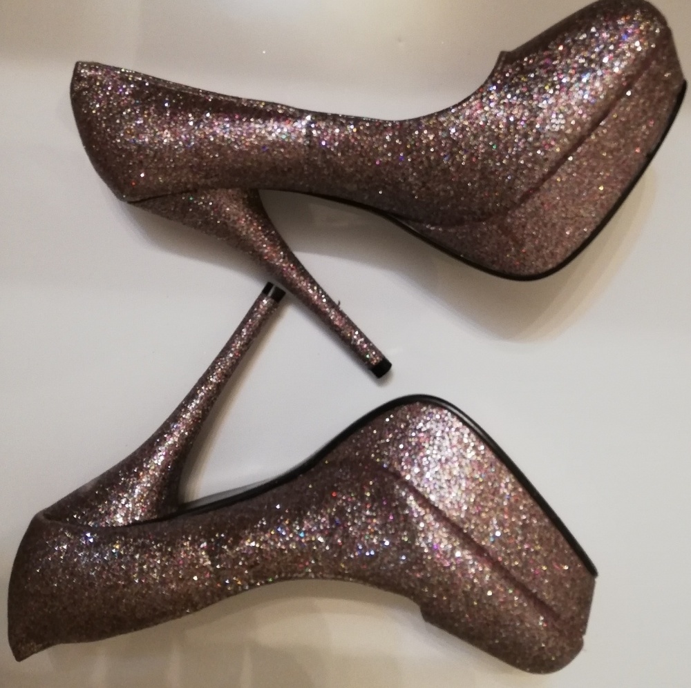 New Sparkly Glitter Pumps Heels